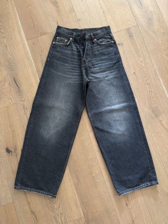 Weekday Astro Baggy Jeans Ash Black Grösse 25/32