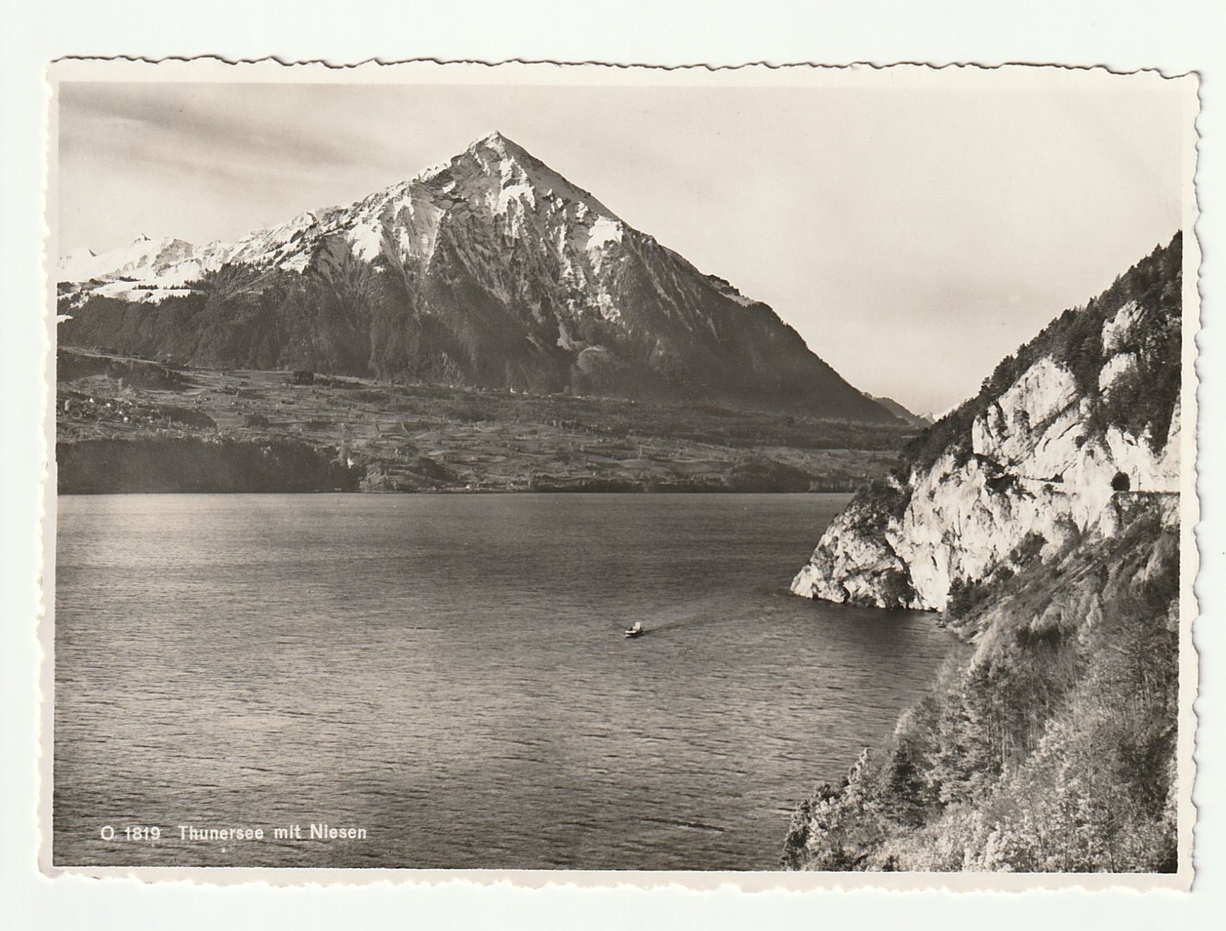 Cartoline postali: Ansichtskarte Thunersee mit Niesen Ungelaufen – Nuovo (secondo la descrizione) da St. Gallen venduto da Ricardo_Deals