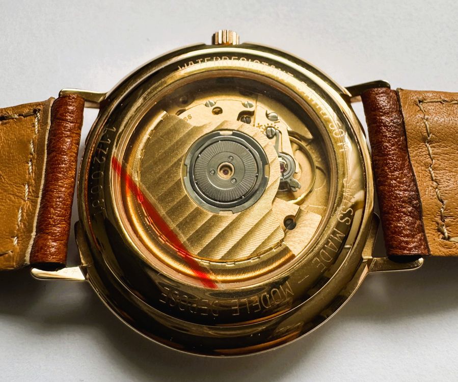 Elegante Candino Automatikuhr, Edelstahl PVD Gelb Saphirglas 3