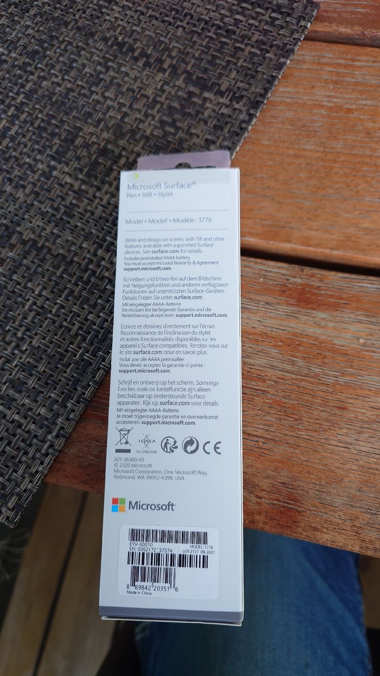 Microsoft Penna & Evidenziatori: Microsoft Surface Pen Eingabestift neu in OVP – Nuovo e nell'imballaggio originale da Wil SG venduto da portu1 1