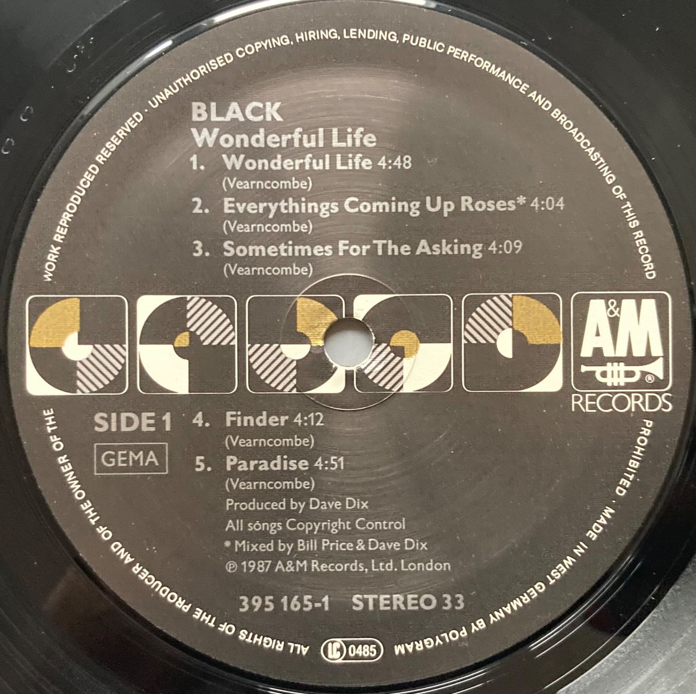 Dischi in vinile: BLACK - WONDERFUL LIFE – Usato da Poliez-Pittet venduto da Newtown-Records 3