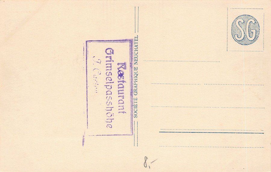 Ansichtskarten: Grimselpasshöhe, Totensee, Oldtimer, Stempel, um 1920 – Gebraucht aus Frauenfeld von POML 1