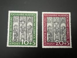 Deutsche Post  1951 Mi. Nr. 139-40  *  mit Erstfalz (4901)