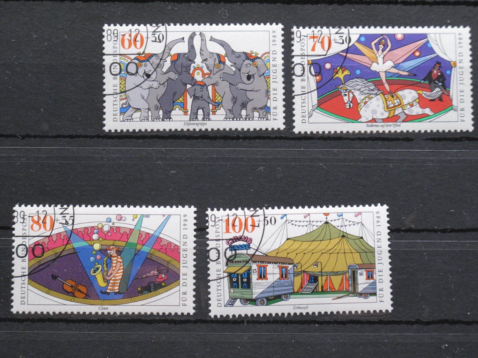 Tutti i francobolli: BRD 1989 Zirkus  gest. – Usato da Wil SG venduto da fva01