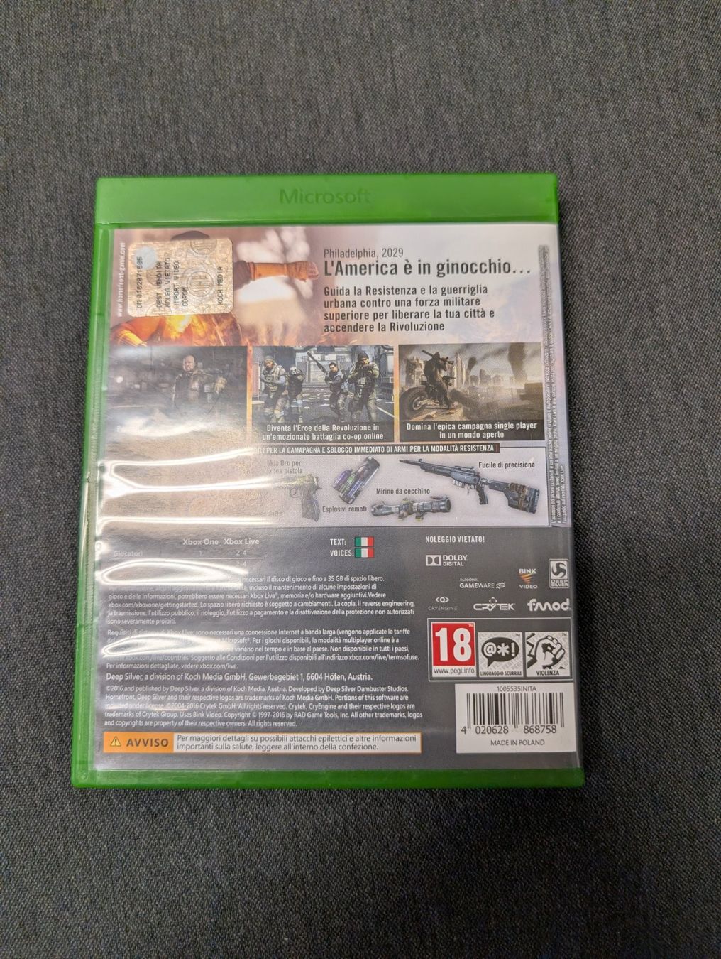 Spiele: Homefront the revolution Microsoft Xbox Series x / one – Gebraucht aus Giubiasco von Ticinerd 1