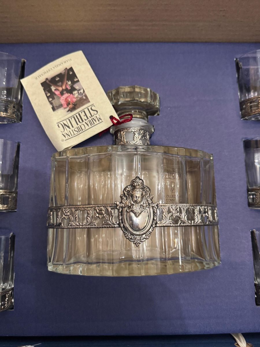 Altro in Stoviglie & Bicchieri: Maria Cristina Sterling: Bottiglia e bicchieri / argento 925 – Nuovo e nell'imballaggio originale da Viganello venduto da Lolland_7 1