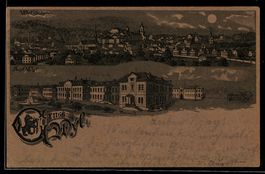 Mondschein-Lithographie Wyl, Asyl und Pa