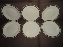 6 X GOLDRANDTELLER LANGENTHAL ***