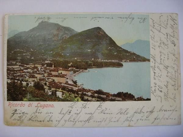Cartoline postali: AK  Ricordo di Lugano – Usato da Gundetswil venduto da Egro01
