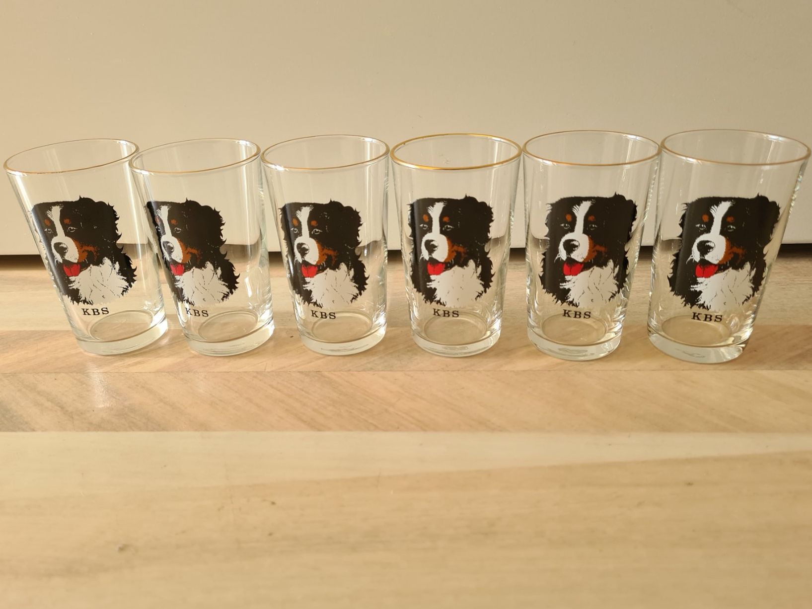 Bicchieri: 6 Schnapsgläser Gläser KBS Berner Sennenhund – Nuovo e nell'imballaggio originale da Lyss venduto da Phoenix_13 1