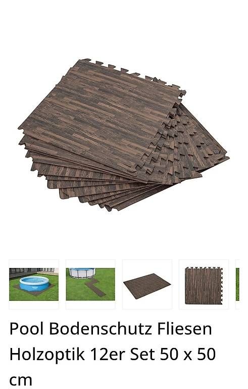 Tappetini fitness: Neue Poolunterlage Platten Holzoptik – Nuovo e nell'imballaggio originale da Safenwil venduto da RockyFlocky 1