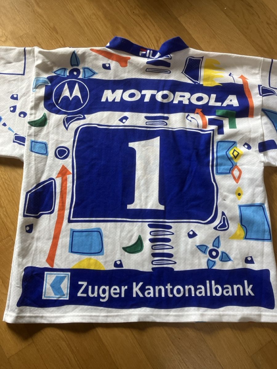 Canottiere & Pantaloni: Eishockey Trikot  EVZSaison 95/96 – Usato da Steffisburg venduto da muggenstutz31 6