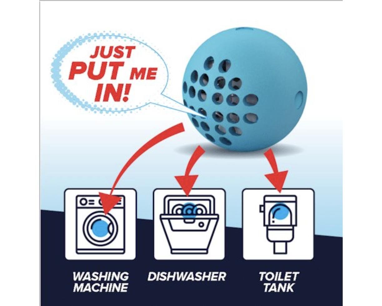 Sanitari: Boule de lavage anticalcaire galvanique / Waschball – Nuovo e nell'imballaggio originale da Sion venduto da Colibri_bleu 2