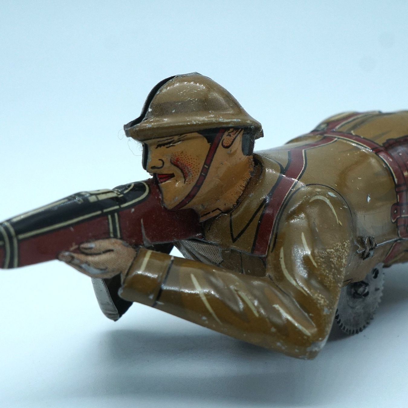 Figuren: Blechsoldat mit Gewehr und Uhrwerk – Defekt aus Volketswil von brockipfannenstil 2