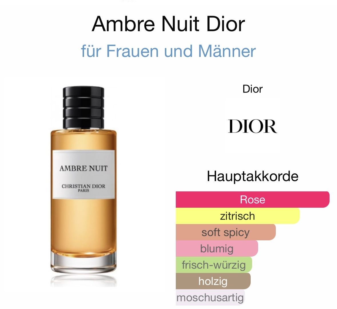 Dior Profumi & Eau de Toilette: Dior Ambre Nuit -  2Ml  Probe erhältlich! – Nuovo (secondo la descrizione) da Düdingen venduto da parfum_tester 1