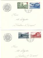 2 Karten mit PP-Satz 1948, APB-Stempel Bundesfeier 1.VIII.48
