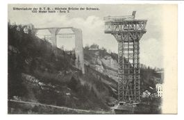 Bruggen (SG) Sitterviadukt B.T. Bahn - Leergerüst - um 1909