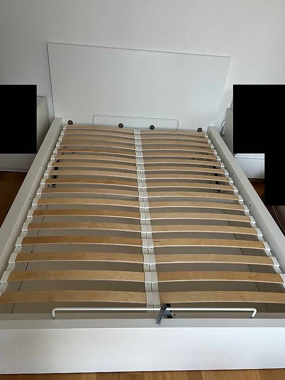 Ikea Lits: Lit coffre IKEA MALM 140x200 blanc – D'occasion à Morges par Razican 1