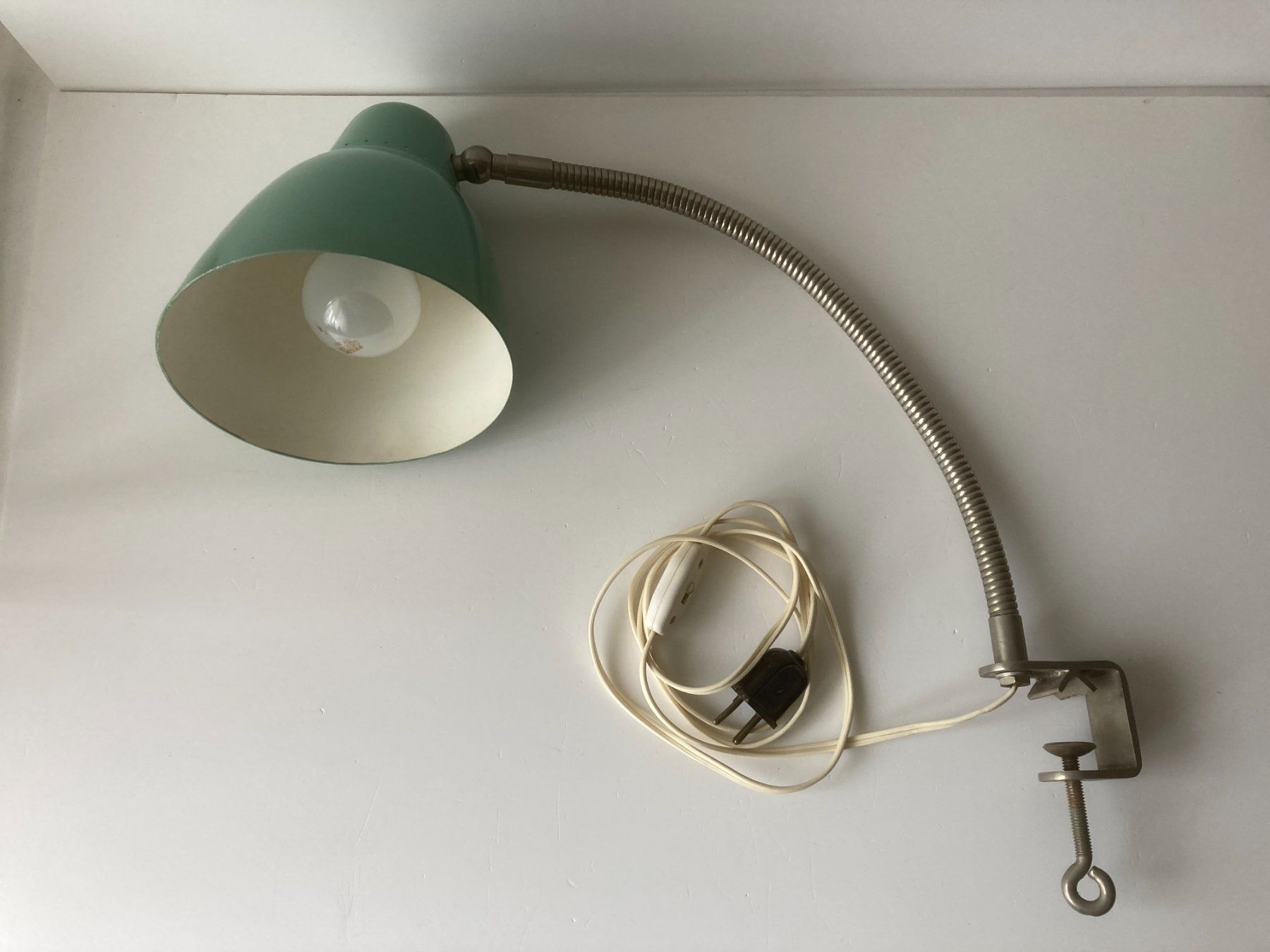 Lampen: Alte Schwanenhals Klemmlampe – Gebraucht aus Zwingen von moje1 6