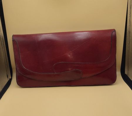 Elegante Leder Tasche Vintage, Made in Italy