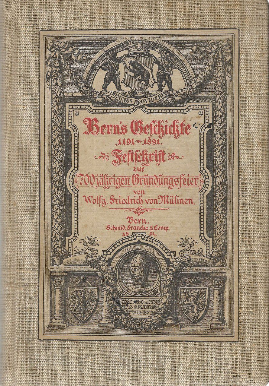 Libri: Bern's Geschichte 1191-1891 Festschrift – Usato da Bern venduto da Grindelwaldaus