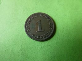 Dt. Reich 1907 A, 1 Pfennig