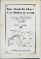 Generalkarte (Dufour) Blatt III (SÜD-WEST) 1929