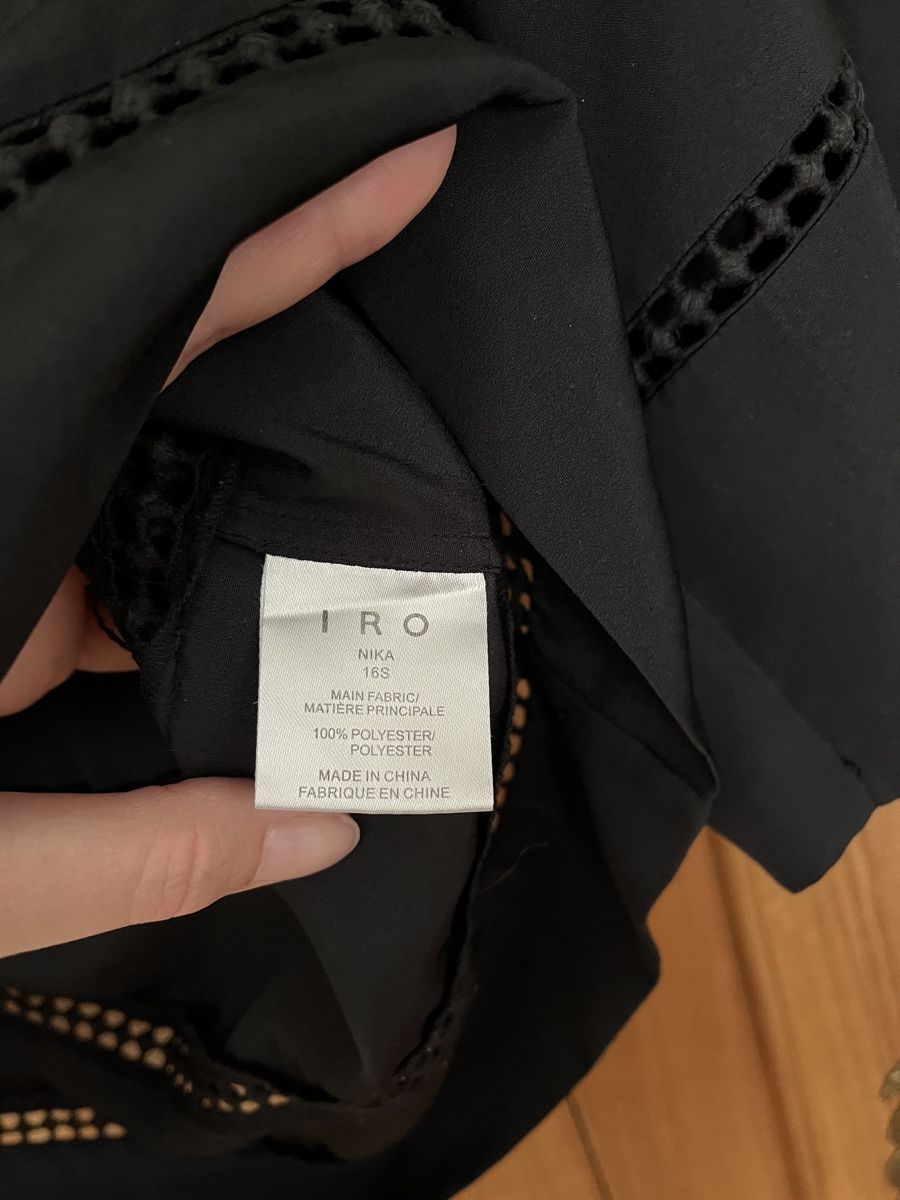 Iro Blusen: IRO Bluse schwarz Gr. 38 – Gebraucht aus Rotkreuz von zisii 2