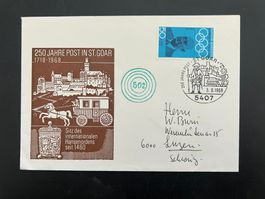D Brief 250J. St. Goar 1968     (G584)