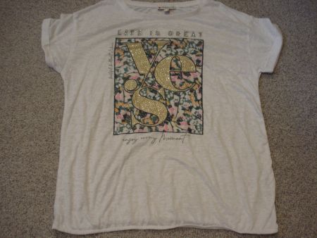 weisses T-Shrit mit speziellem Print Street One Gr. 36