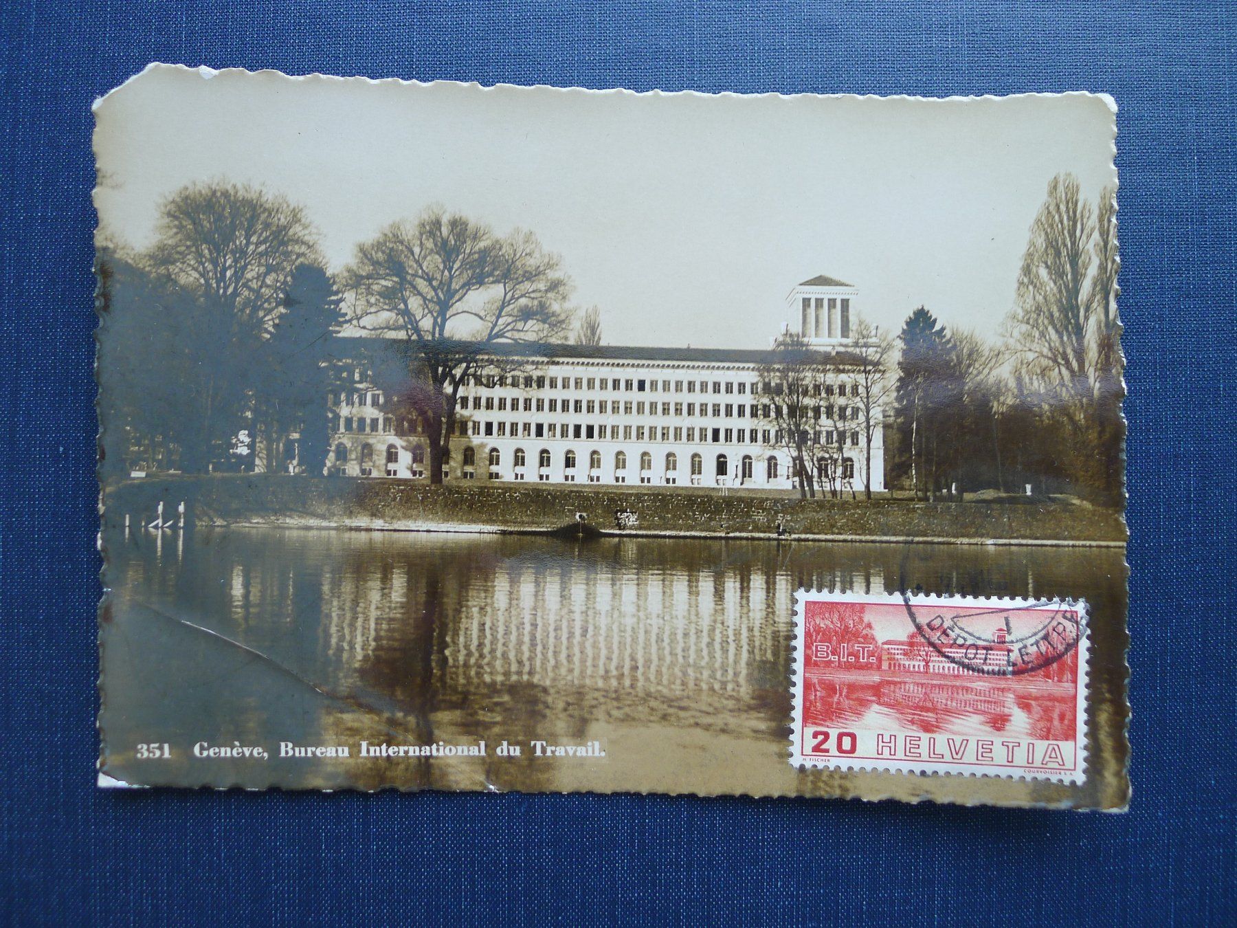 Alle Briefmarken: Nr. 211 Maximumkarte, BIT-Gebäude 1938 – Gebraucht aus Ebikon von SilvioFreund