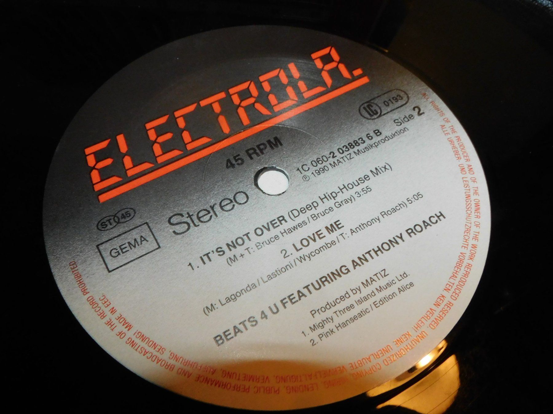 Dischi in vinile: LP Funk Beats 4 you Anthony Roach   1990  Schallplatte – Usato da Sursee venduto da 76 1