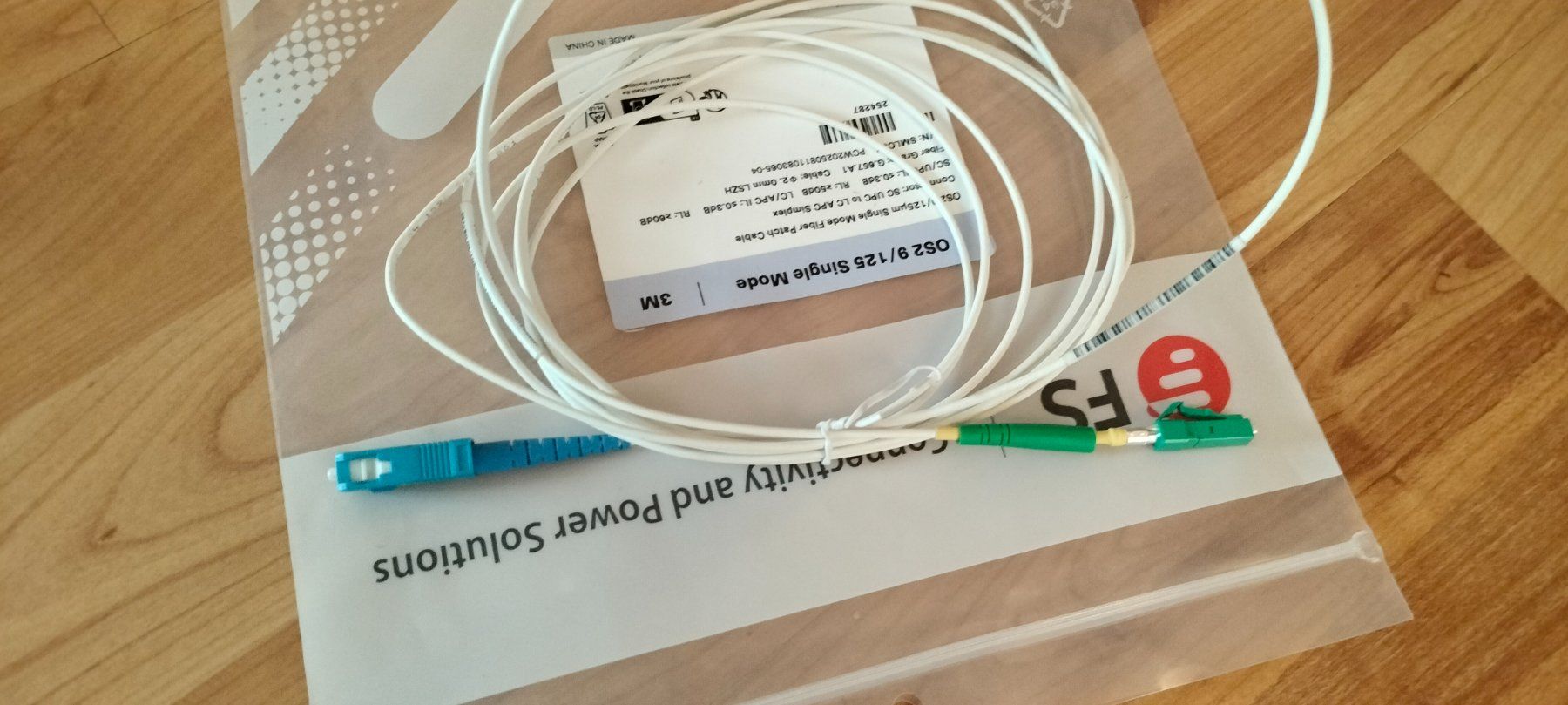 3M Cavi: FS OS2 9/125 Singlemode Fiber Patch Kabel, 3M, Neu – Usato da Schiers venduto da Jpdmt 1
