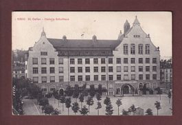 ST. GALLEN - Hadwig-Schulhaus - 1913 // Eckbüge //