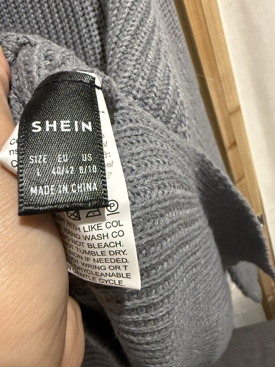 Shein Pullover & Sweatshirts: Shein Strickpullover mit Reissverschluss grau Grösse L – Neu (gemäss Beschreibung) aus Regensdorf von BigCloset680 5