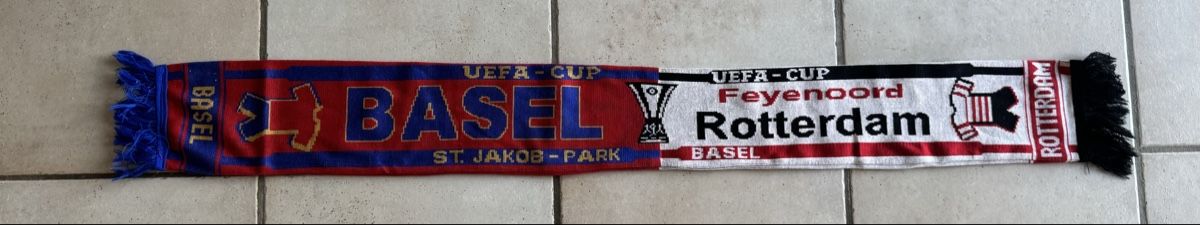 FC Basel Foulard & Sciarpe: Fc Basel - Rotterdam Schal – Usato da Lenzburg venduto da Meister_k 1