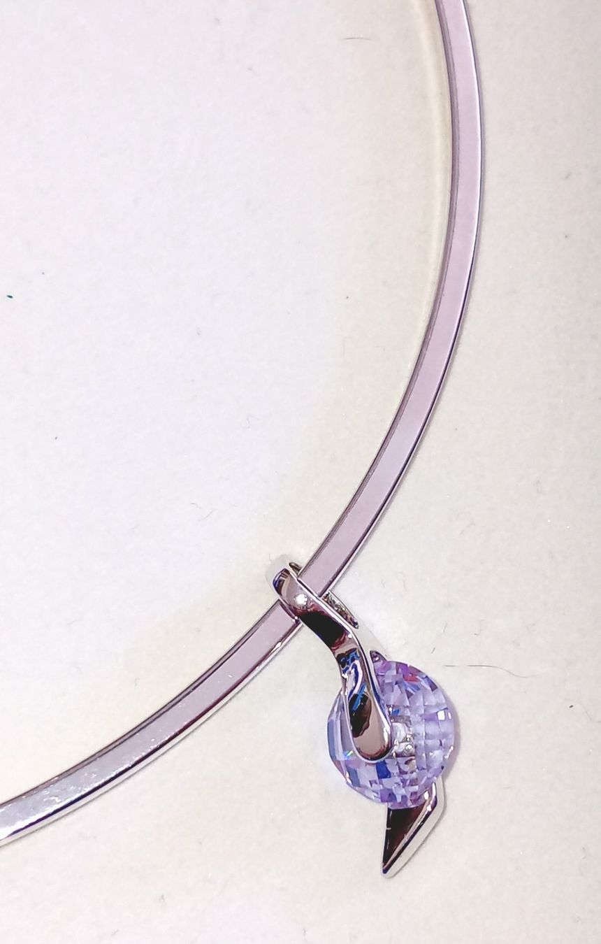 Pierre Lang Catenine: Collier / 3 pendentifs argentés Pierre Lang - acier – Usato da Neuchatel venduto da Vlenoble 1