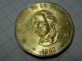 Dominikanische Republik 1 Peso, 1992