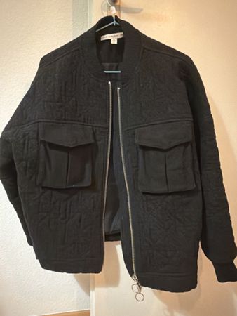 Bomber Jacke & Other Stories schwarz Grösse 34