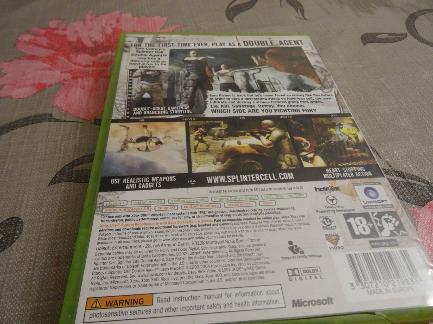 Microsoft Spiele: Splinter Cell Double Agent - Xbox 360 - – Gebraucht aus Olten von Disc-Ausverkauf 2