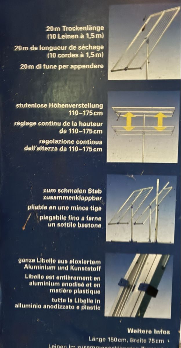 Stewi Libelle Wäschetrockner 20m neu in Originalverpackung (Neuf avec ...