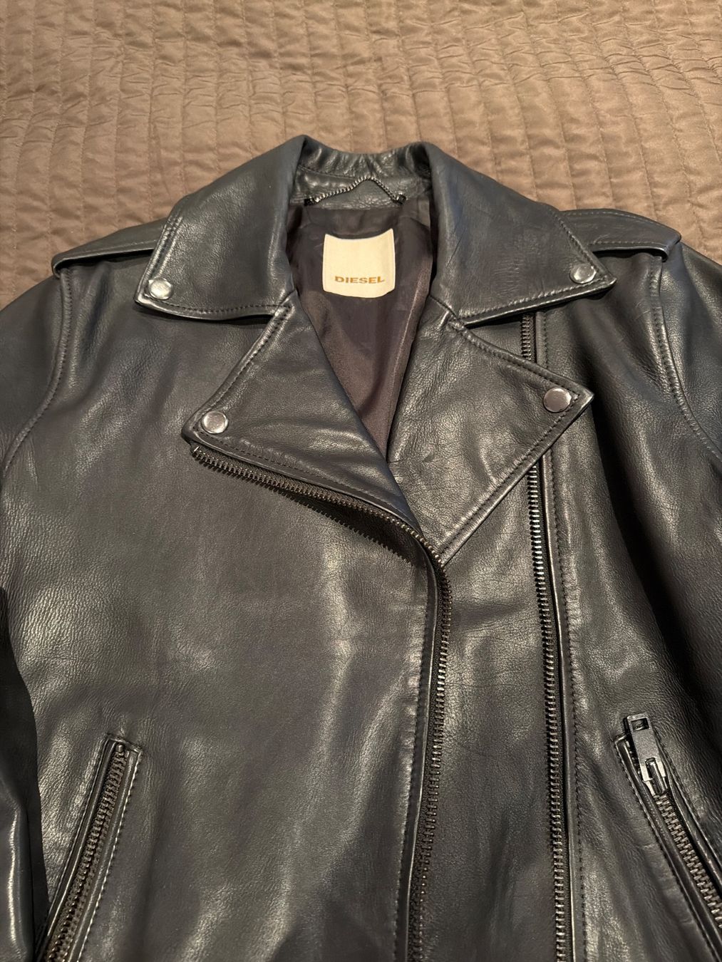 Diesel Jacken: Diesel Lederjacke – Neu (gemäss Beschreibung) aus Seengen von phismial 1