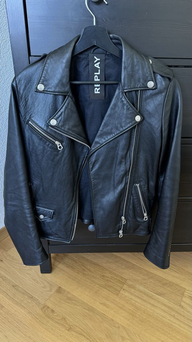 Replay Giacche: Reply leather jacket Jacke Leder new – Nuovo (secondo la descrizione) da Stans venduto da sas_wv28