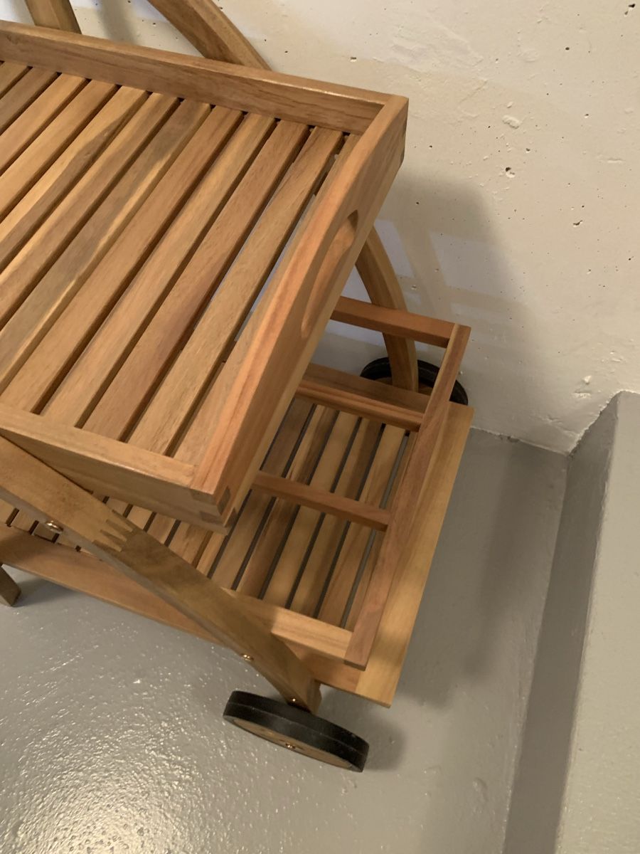 Carrelli di servizio: Bar/Servierwagen von Tchibo aus Holz – Nuovo (secondo la descrizione) da Ellikon an der Thur venduto da Bali1999 1