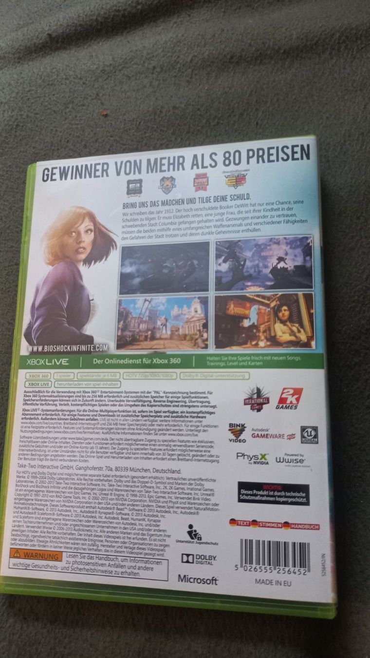 Giochi: Bioshock Infinite Xbox360 Game – Usato da Olten venduto da Donatello1984 1
