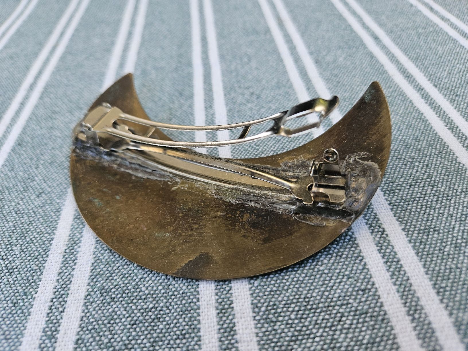 Haarschmuck: Haarspange Mondsichel türkis/messing – Gebraucht aus Wettingen von Sk8ertomda 3