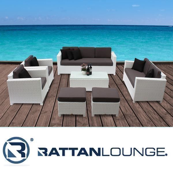 Divani: Rattanlounge - Sitzpolster zwei farbig – Nuovo e nell'imballaggio originale da Bern venduto da rattan-lounge 3