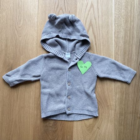 Süsse Strickjacke mit Ohren, Gr. 74, Top Zustand! Baby
