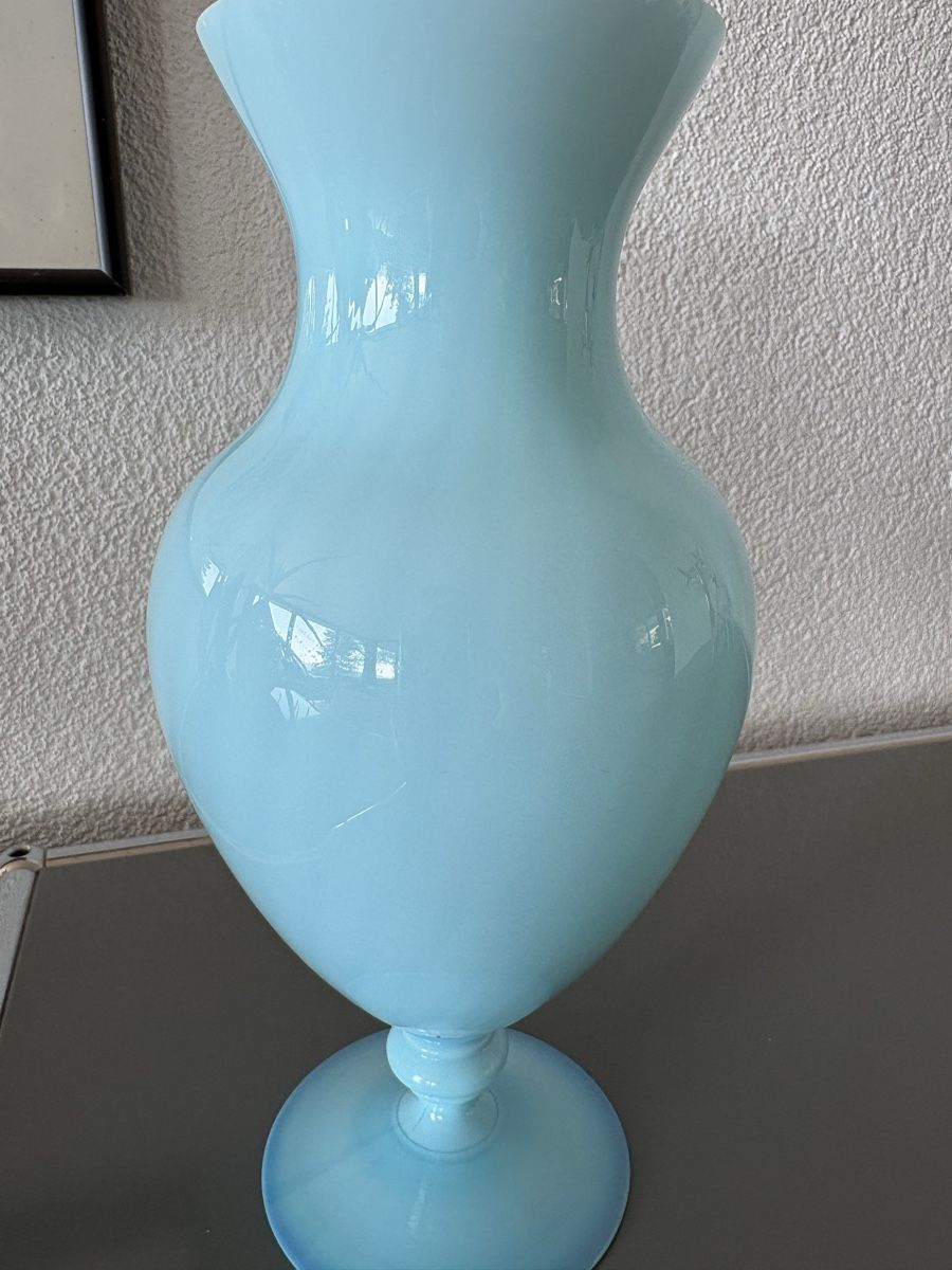 Vasen & Gefässe: Opalina Vase blau 60er – Gebraucht aus Bellach von 2ndBox 3