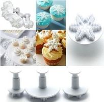 3 x Schneeflocke Schnee Flocke Ausstech Formen Ausstechen